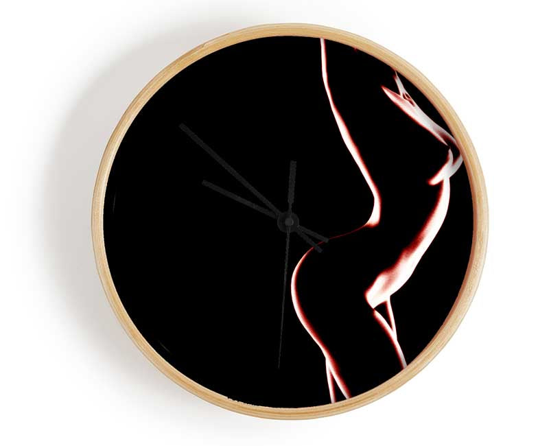 Red Body Clock - Wallart-Direct UK