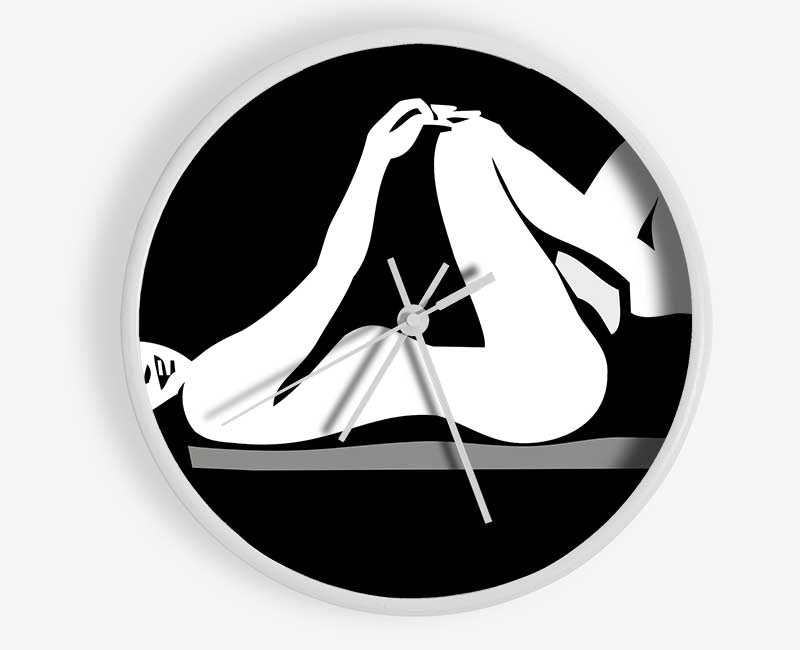 Female Exotica Clock - Wallart-Direct UK