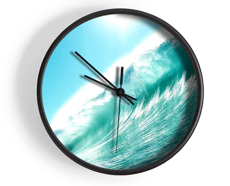 Wave Big For Surfers Clock - Wallart-Direct UK
