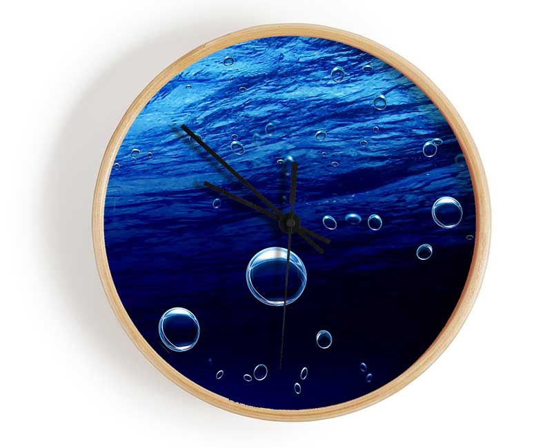 Underwater Bubbles Clock - Wallart-Direct UK