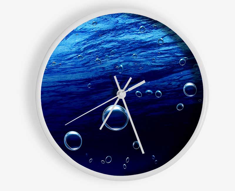 Underwater Bubbles Clock - Wallart-Direct UK