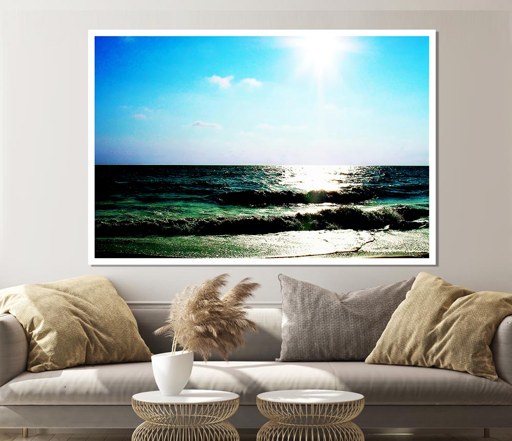 The Waves Of The Ocean Print Poster Wall Art