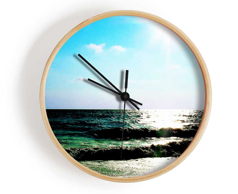 The Waves Of The Ocean Clock - Wallart-Direct UK