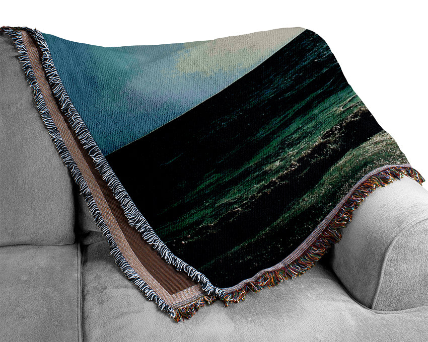 The Waves Of The Ocean Woven Blanket