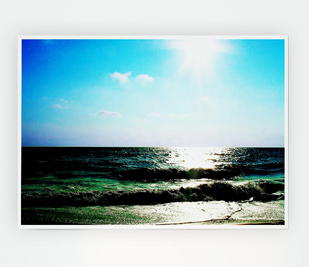 The Waves Of The Ocean Print Poster Wall Art