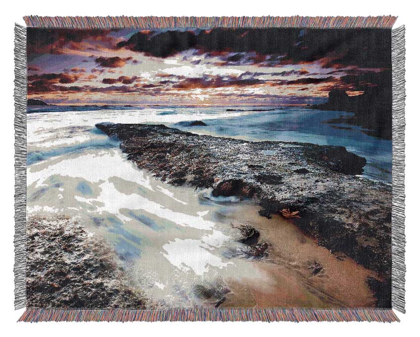 The Swell Of The Ocean Woven Blanket