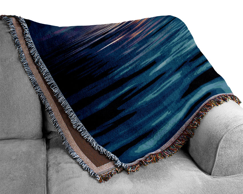 The Ocean At Daybreak Woven Blanket