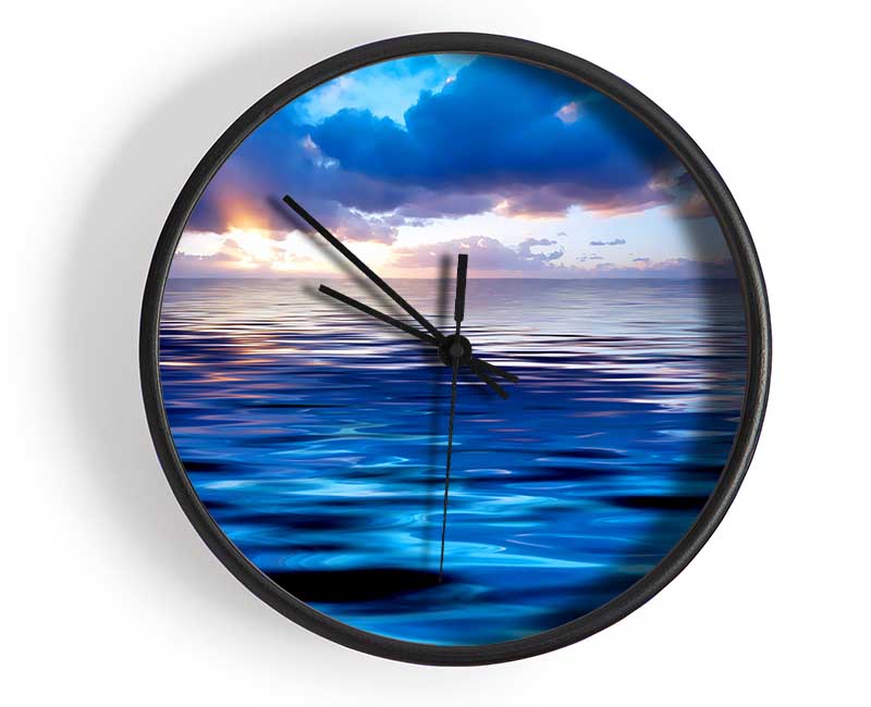 The Ocean At Daybreak Clock - Wallart-Direct UK