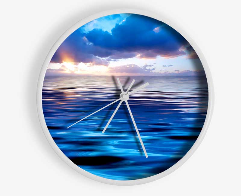 The Ocean At Daybreak Clock - Wallart-Direct UK