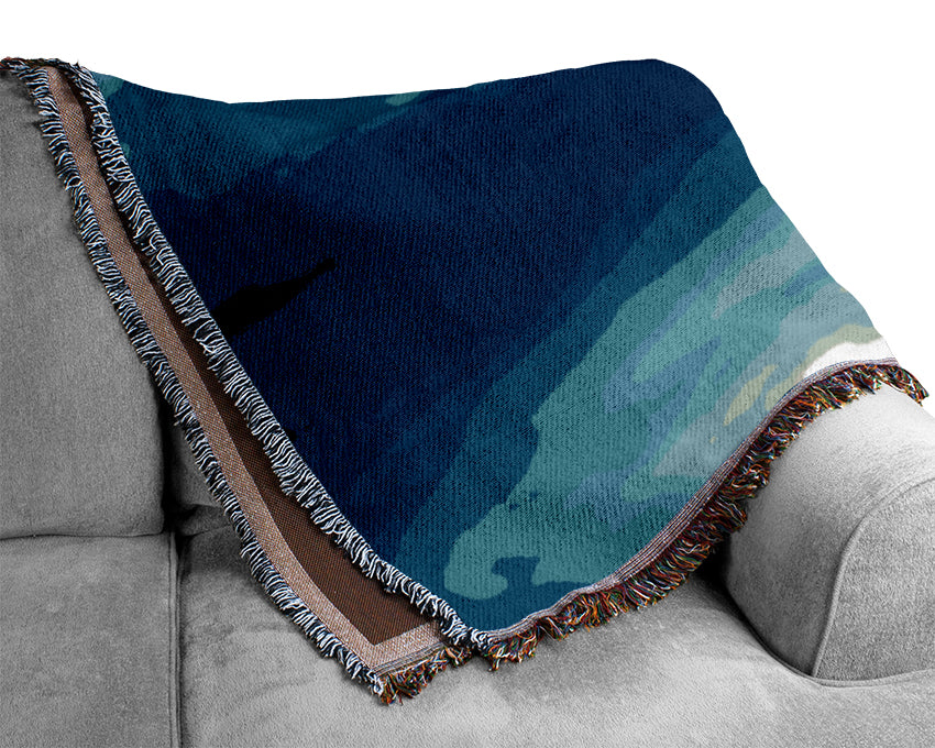 The Blue Mist Woven Blanket