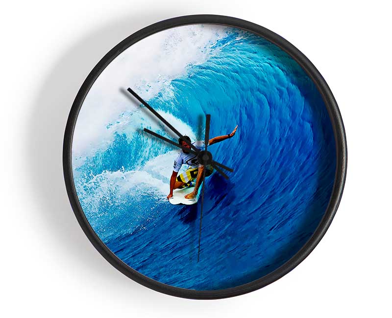 Surfers Tunnel Clock - Wallart-Direct UK