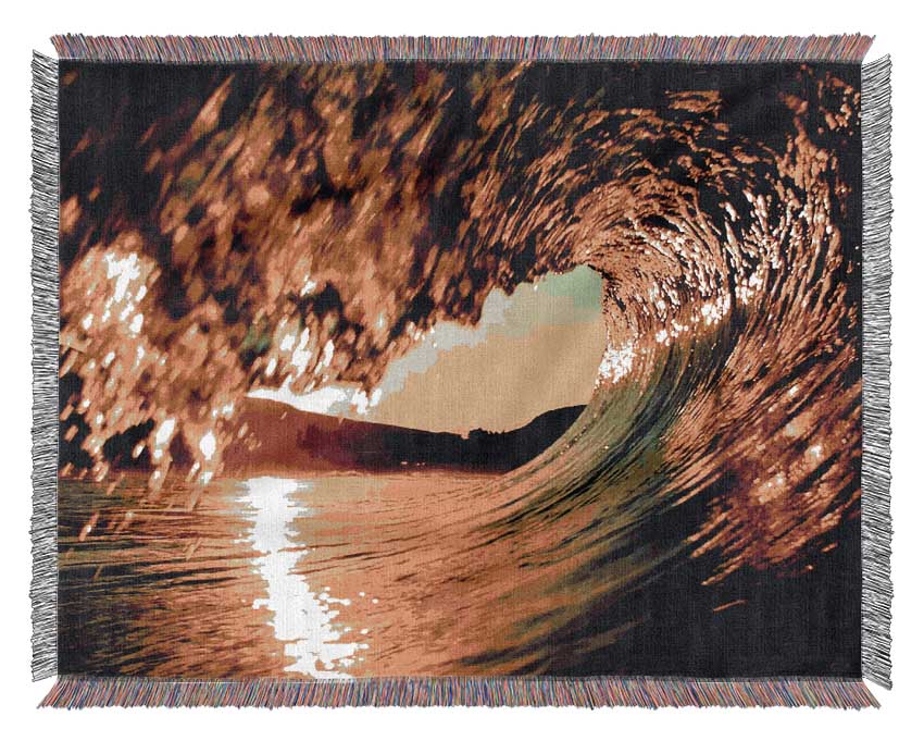 Surfers Sun Wave Woven Blanket