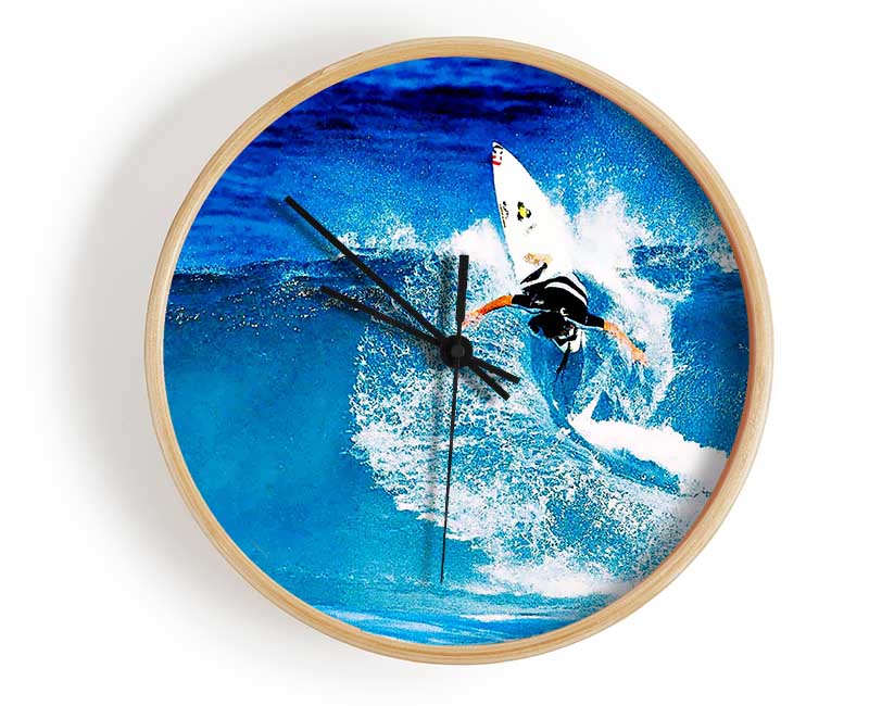Surfer Twist Clock - Wallart-Direct UK