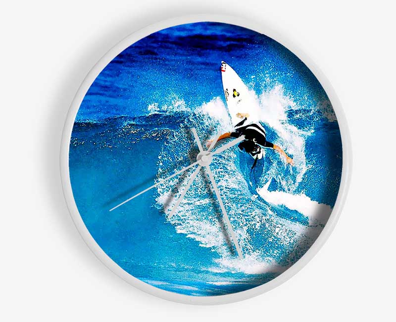 Surfer Twist Clock - Wallart-Direct UK
