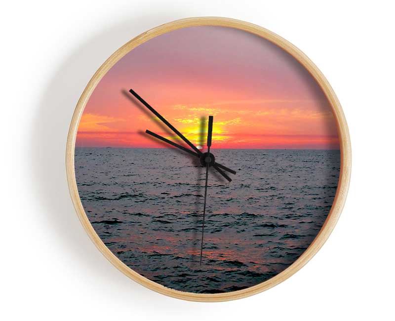 Sunset Florida Clock - Wallart-Direct UK
