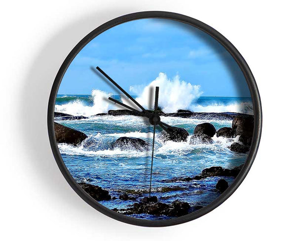 Splashed Clock - Wallart-Direct UK