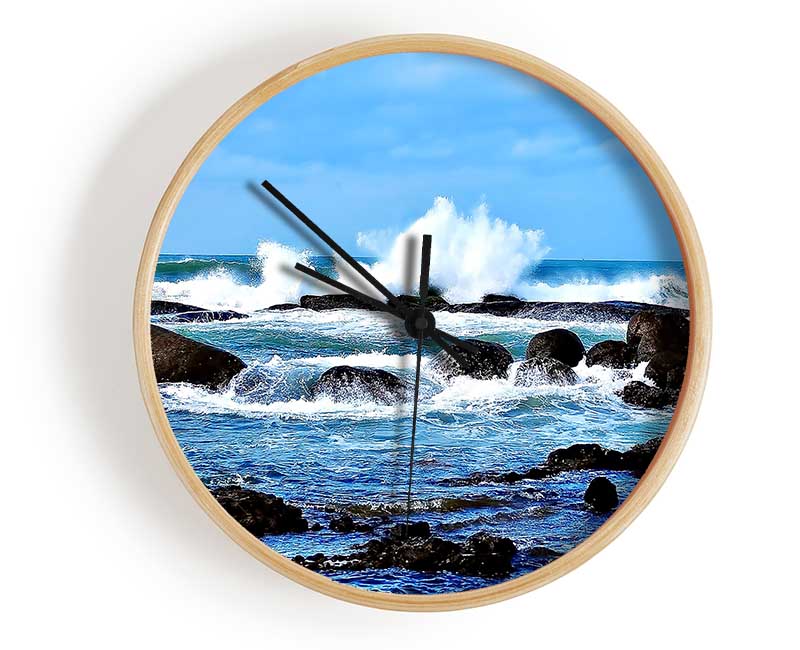 Splashed Clock - Wallart-Direct UK