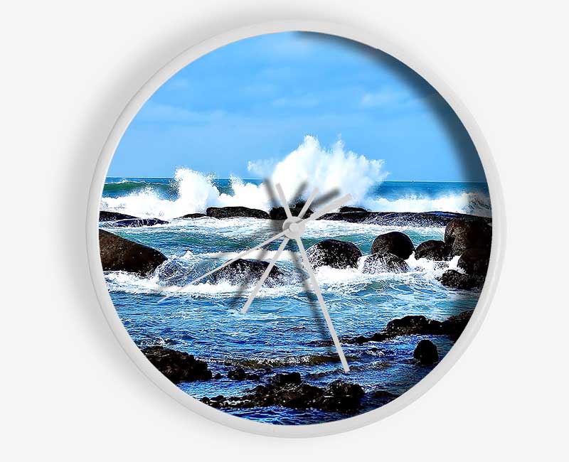 Splashed Clock - Wallart-Direct UK