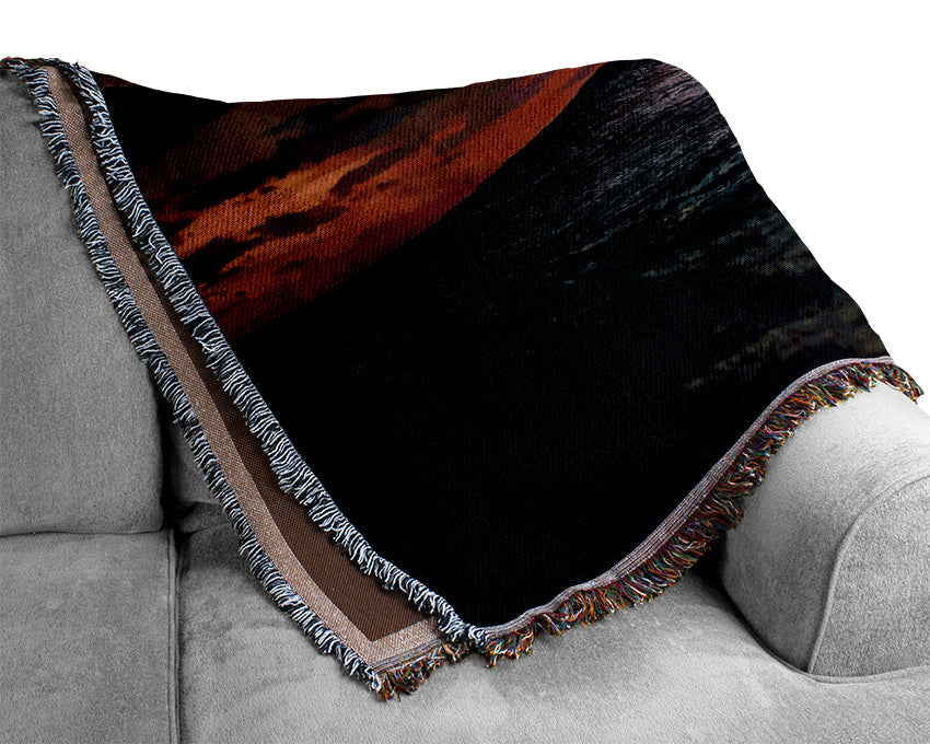 Sky And Wave Woven Blanket