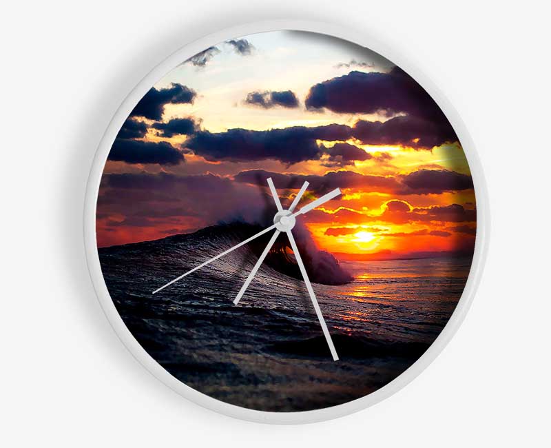 Sky And Wave Clock - Wallart-Direct UK