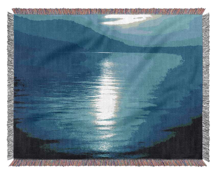 Serenity Blue Woven Blanket