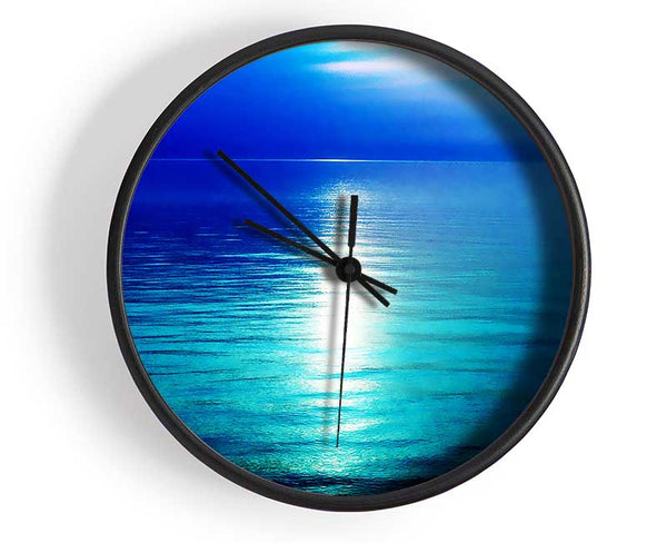 Serenity Blue Clock - Wallart-Direct UK