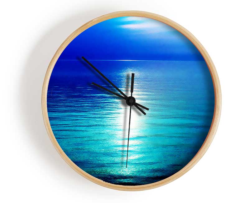 Serenity Blue Clock - Wallart-Direct UK