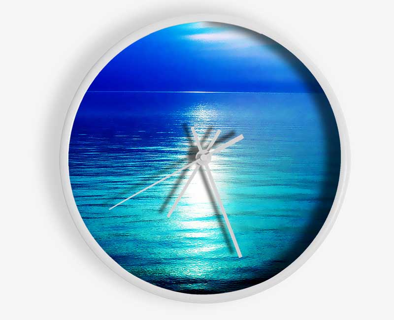 Serenity Blue Clock - Wallart-Direct UK