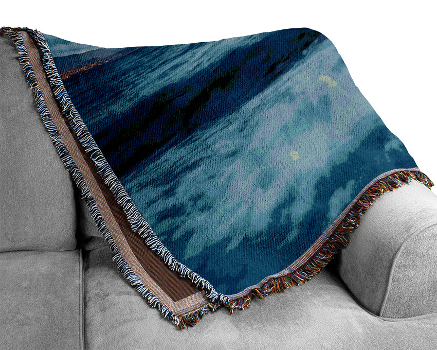 Sea Twilight Woven Blanket