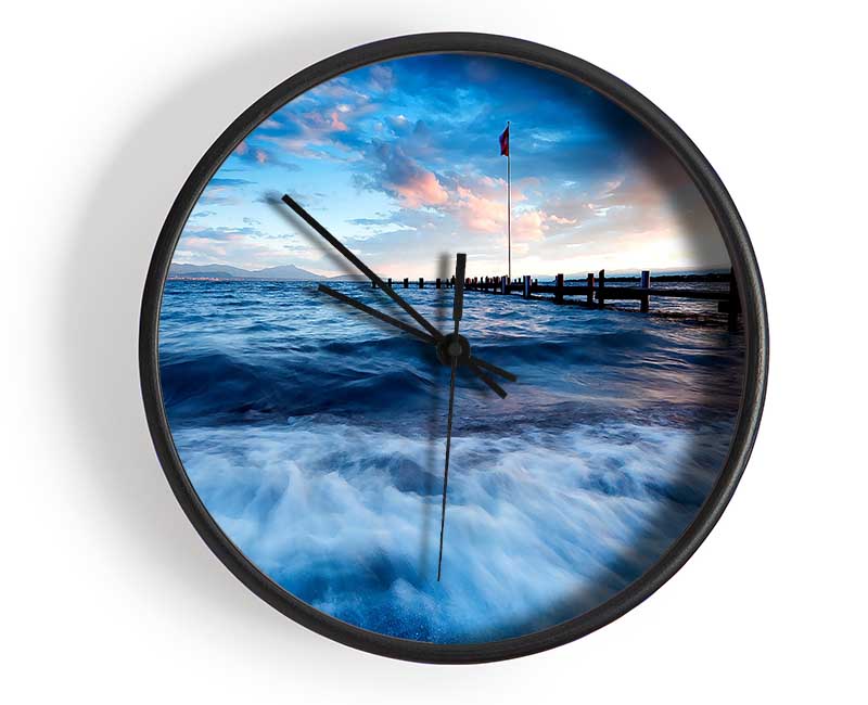 Sea Twilight Clock - Wallart-Direct UK