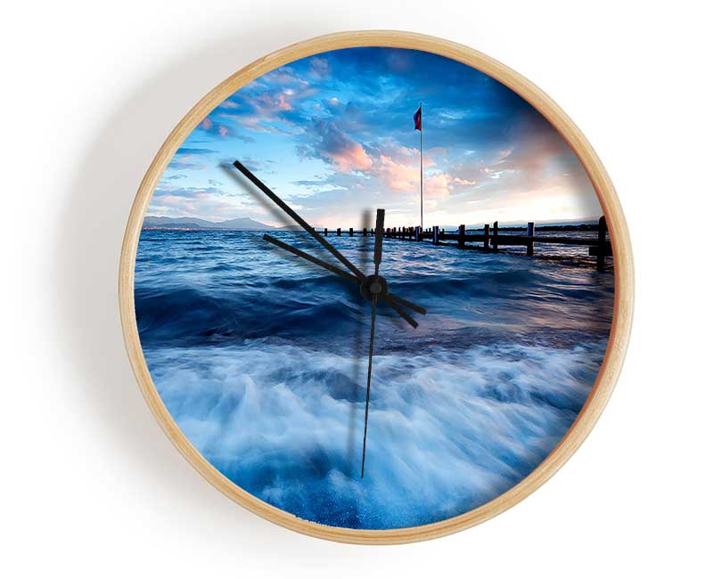 Sea Twilight Clock - Wallart-Direct UK