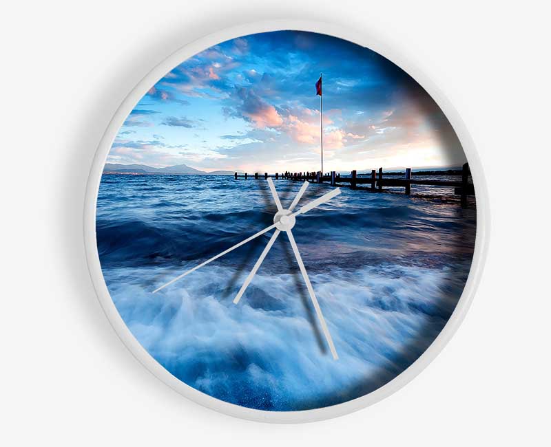 Sea Twilight Clock - Wallart-Direct UK