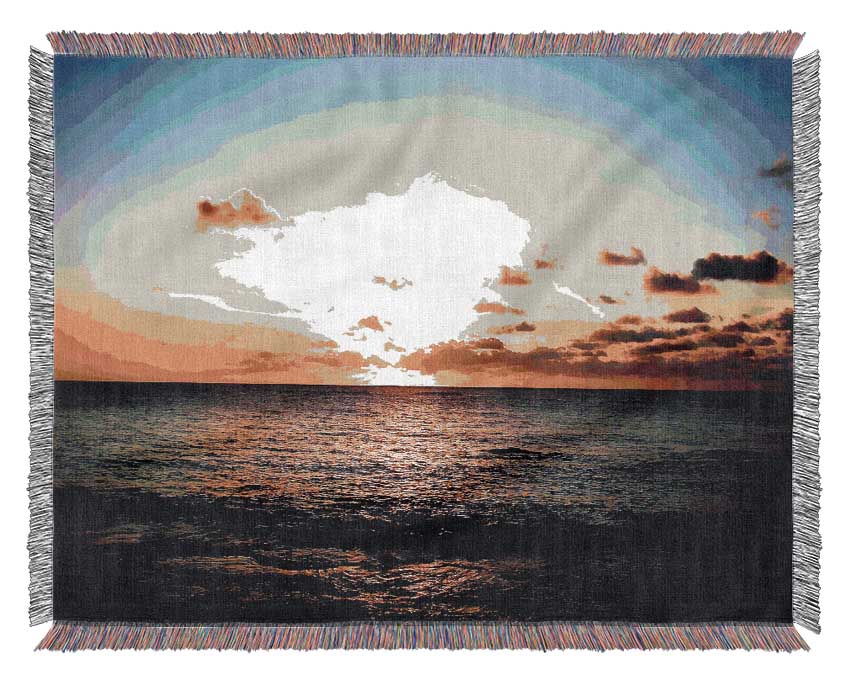 Ocean Daybreak Woven Blanket