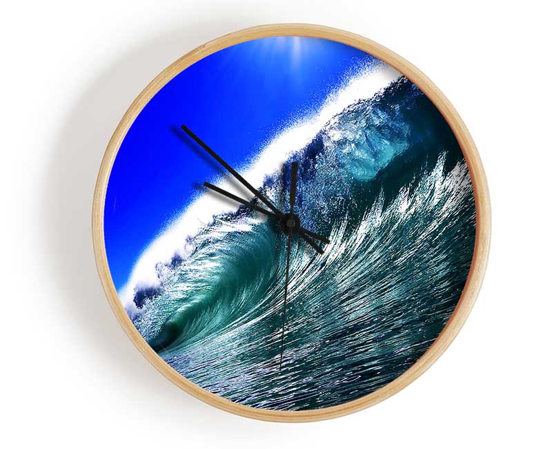 Ocean Glistening Sun Clock - Wallart-Direct UK