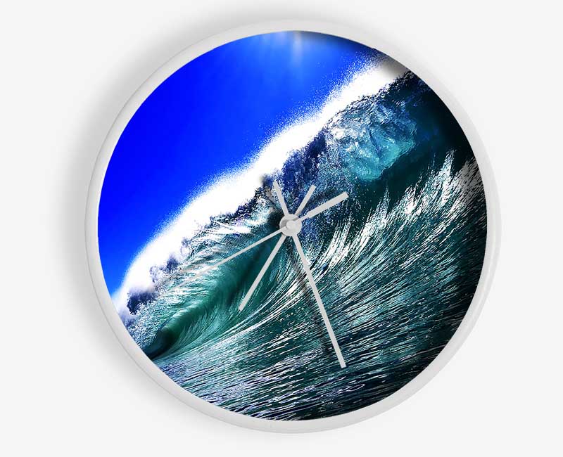 Ocean Glistening Sun Clock - Wallart-Direct UK