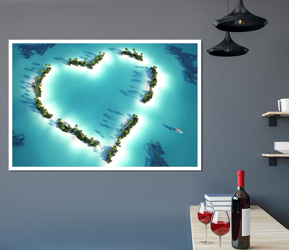 Love Island Print Poster Wall Art