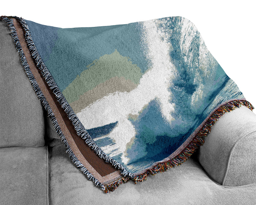 Crystal Ocean Wave Woven Blanket