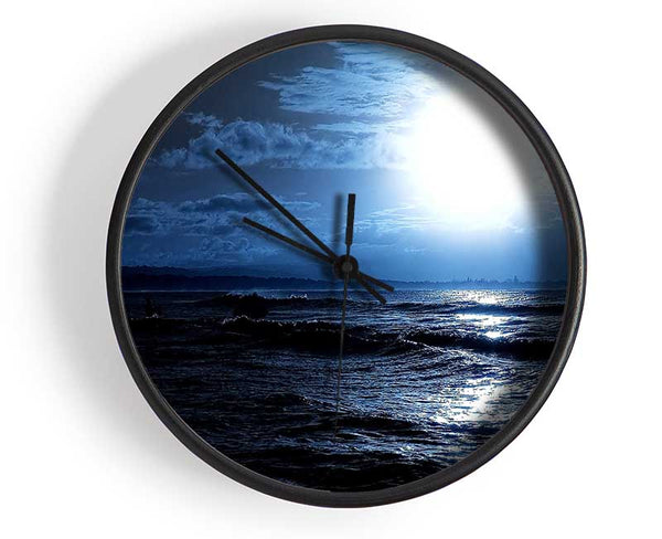 Dark Day At Sea Clock - Wallart-Direct UK