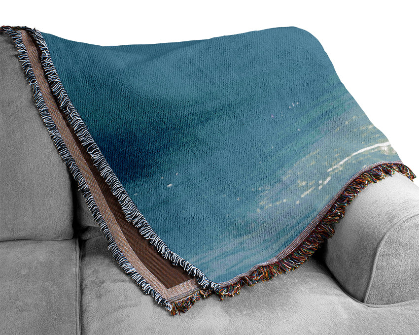 Blue Wave Woven Blanket