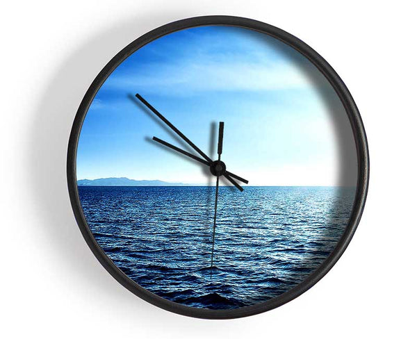 Blue Sea Clock - Wallart-Direct UK