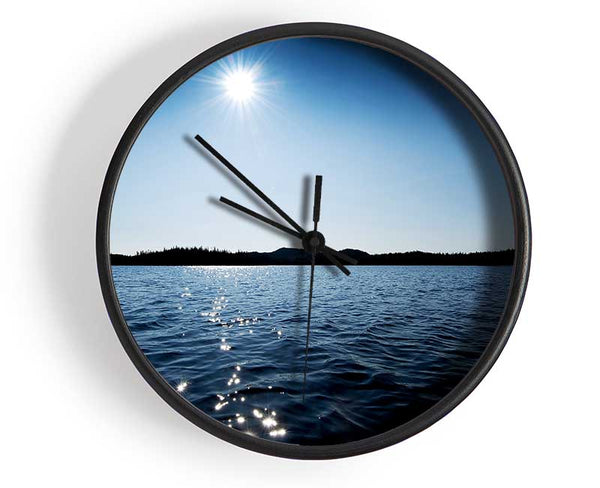 Blue Ocean Sun Clock - Wallart-Direct UK