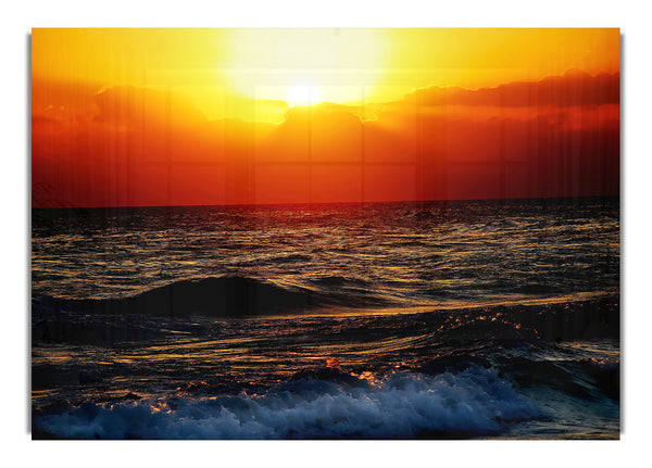 Blazing Sun Over The Crystal Ocean