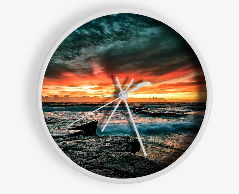 Just After The Storm At Sea Clock - Wallart-Direct UK