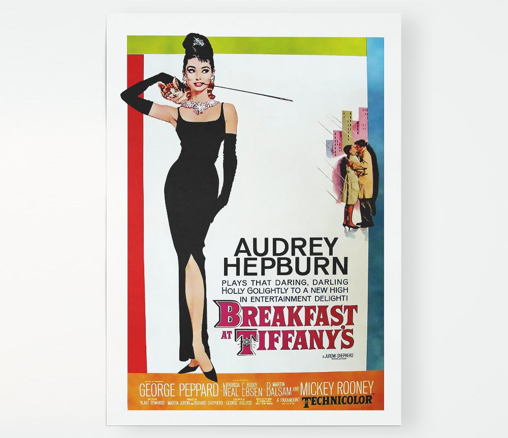 Audrey Hepburn Breakfast At Tiffanys Poster Print Poster Wall Art