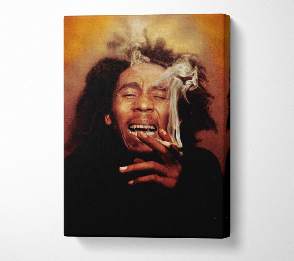 Picture of Bob Marley Laugh Canvas Print Wall Art