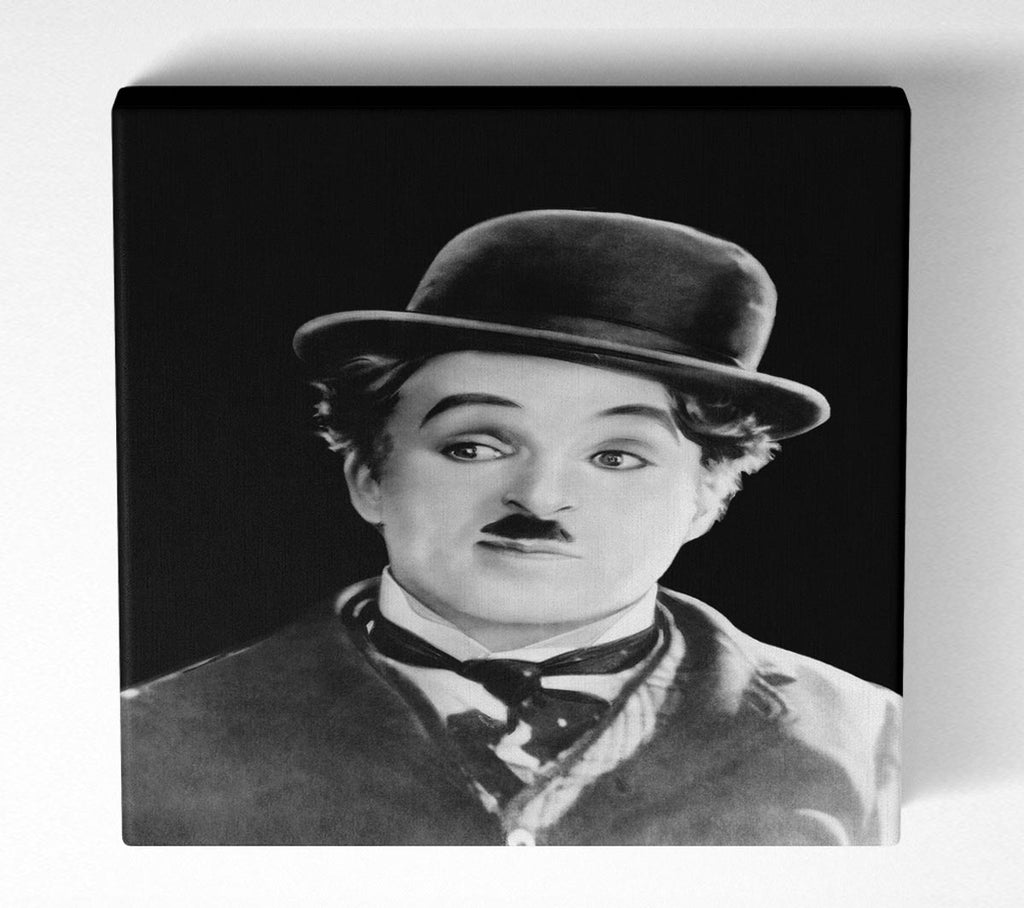 Picture of Charlie Chaplin Portrait Square Canvas Wall Art