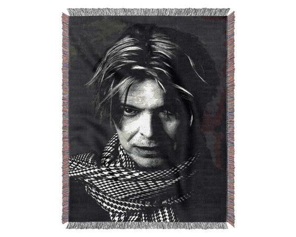 David Bowie B n W Woven Blanket