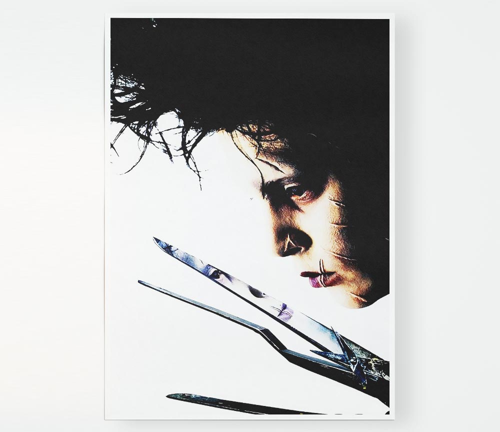 Edward Scissorhands Johnny Depp Print Poster Wall Art
