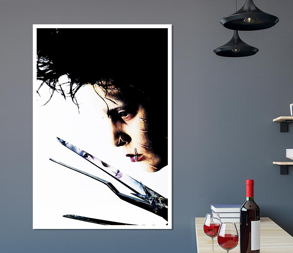 Edward Scissorhands Johnny Depp Print Poster Wall Art
