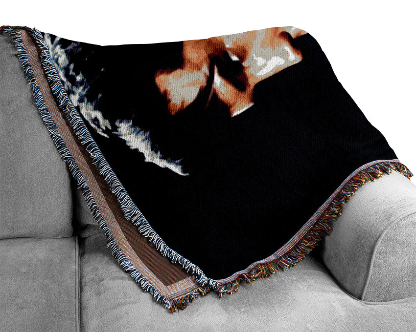 Elvis Guitar Woven Blanket